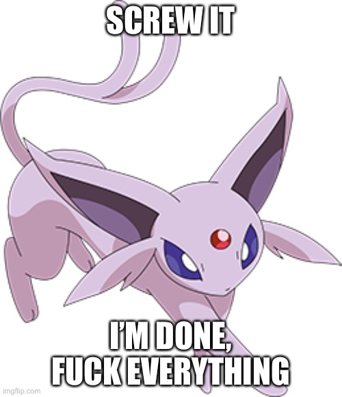 SCREW IT; I’M DONE, FUCK EVERYTHING | made w/ Imgflip meme maker