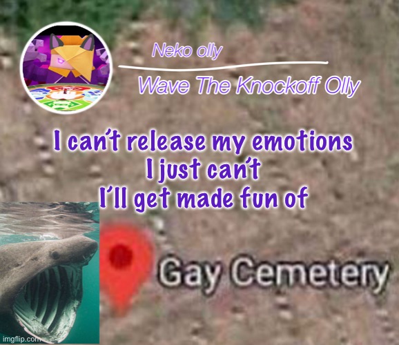 s | I can’t release my emotions
I just can’t
I’ll get made fun of | image tagged in aqkwksmamkwowjsndjajwlwmskswojwkw | made w/ Imgflip meme maker
