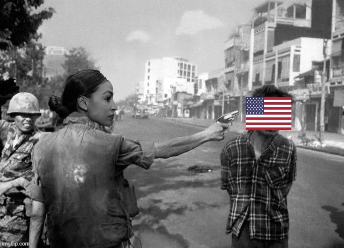 Hey "bartender", did you just threaten 75 million plus AMERICANS? | image tagged in crazy aoc,communism,bitch | made w/ Imgflip meme maker