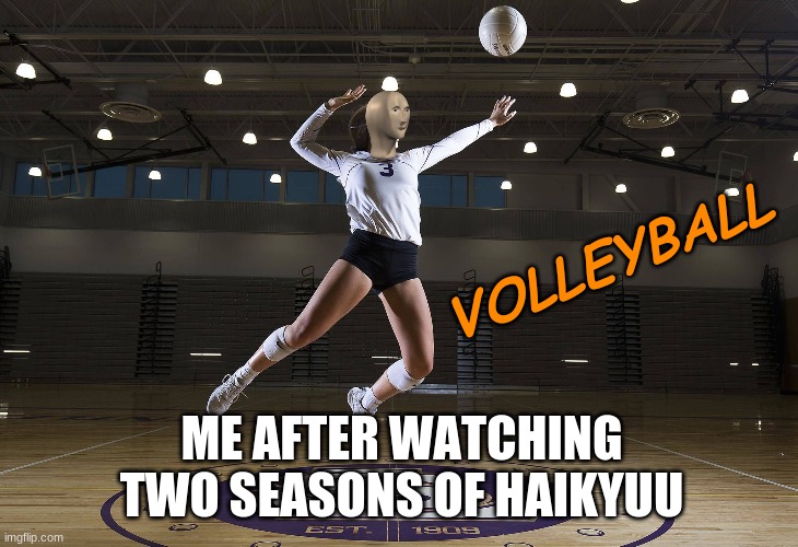 ok but like i'm actually trying to learn- | VOLLEYBALL; ME AFTER WATCHING TWO SEASONS OF HAIKYUU | image tagged in haikyuu,sports,volleyball | made w/ Imgflip meme maker