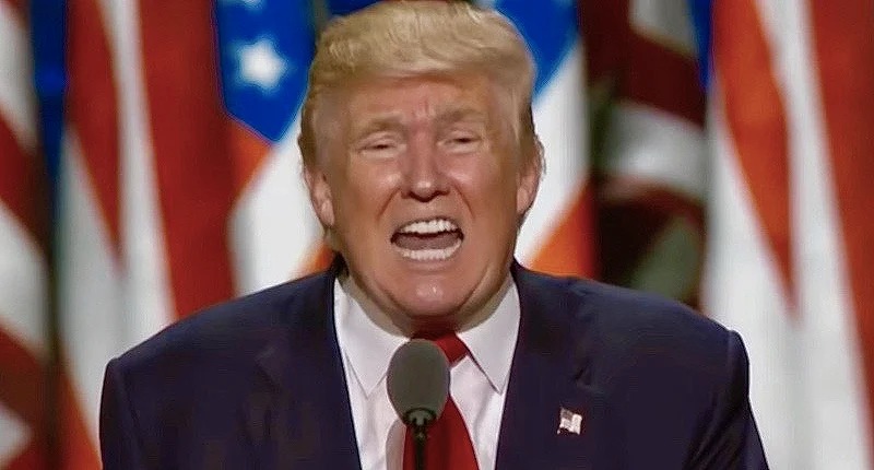 Crazy Trump Speaking Blank Meme Template