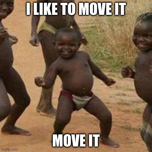 Third World Success Kid | I LIKE TO MOVE IT; MOVE IT | image tagged in memes,third world success kid | made w/ Imgflip meme maker