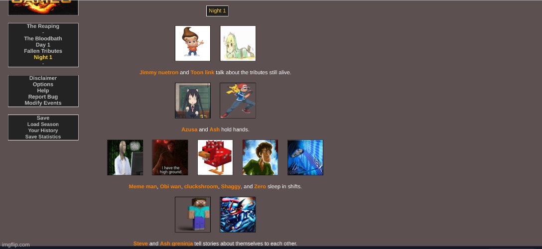 Steve: So um Im a survivor Greninja: Oh I have a bond thing where I become OP | made w/ Imgflip meme maker