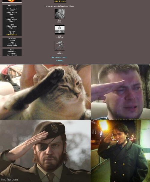 image tagged in ozon's salute | made w/ Imgflip meme maker