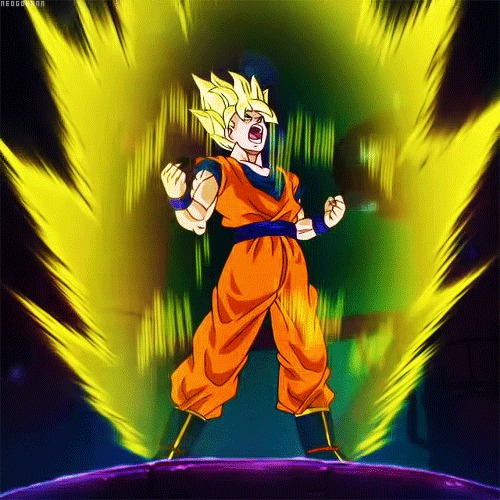High Quality Goku Super Saiyan Blank Meme Template