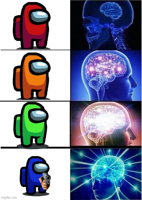 The best Imposter stats | image tagged in memes,expanding brain | made w/ Imgflip meme maker