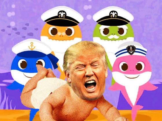 High Quality Baby Trump Doo Doo Doo Doo Blank Meme Template