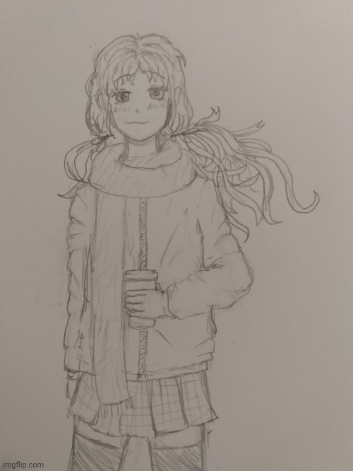 I tried drawing Anime | image tagged in drawings | made w/ Imgflip meme maker
