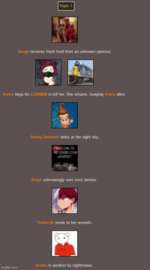 Night 3 (1) Arctic has been visited by Darkrai | made w/ Imgflip meme maker