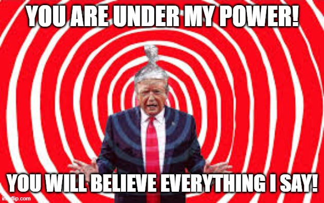 YOU ARE UNDER MY POWER! YOU WILL BELIEVE EVERYTHING I SAY! | made w/ Imgflip meme maker