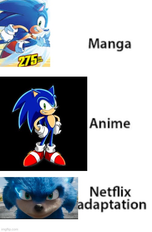 Manga Anime Netflix Adaption | image tagged in manga anime netflix adaption | made w/ Imgflip meme maker