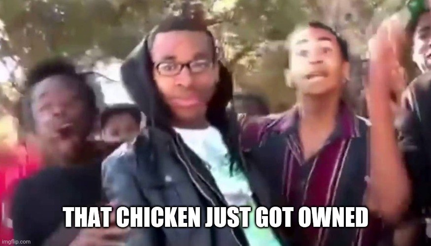 Ohhhhhhhhhhhh | THAT CHICKEN JUST GOT OWNED | image tagged in ohhhhhhhhhhhh | made w/ Imgflip meme maker