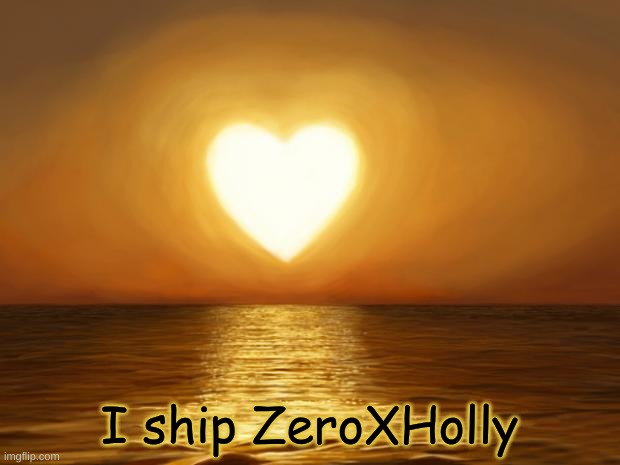 I ship it! | I ship ZeroXHolly | image tagged in love | made w/ Imgflip meme maker