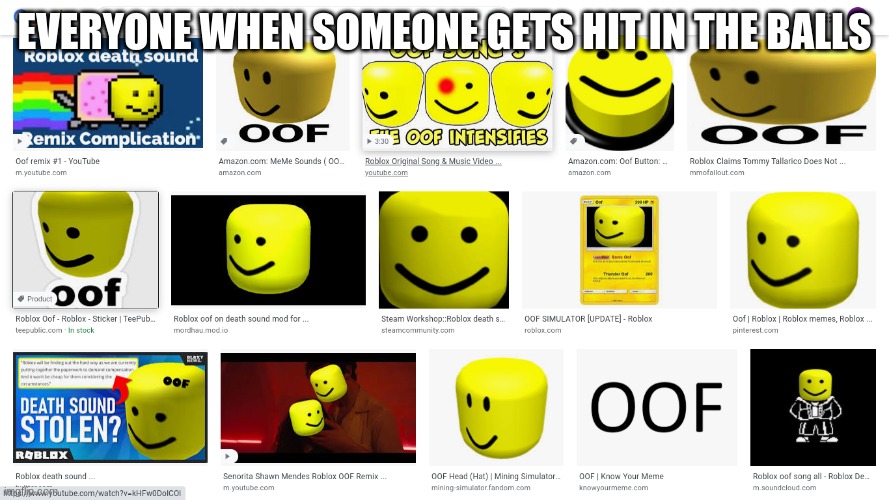 that probably hurt | EVERYONE WHEN SOMEONE GETS HIT IN THE BALLS | image tagged in someone got hit hard,nutshot | made w/ Imgflip meme maker