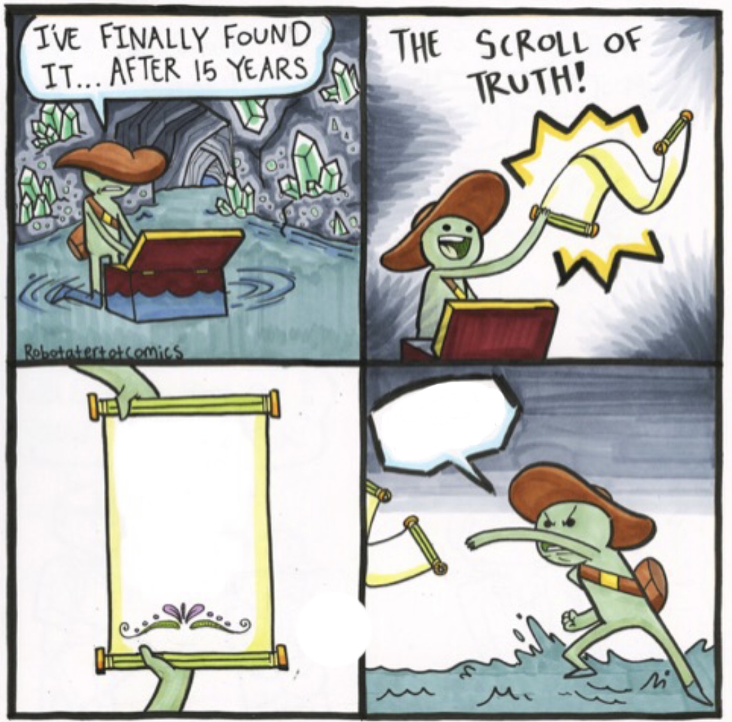 Scroll of truth blank Blank Meme Template