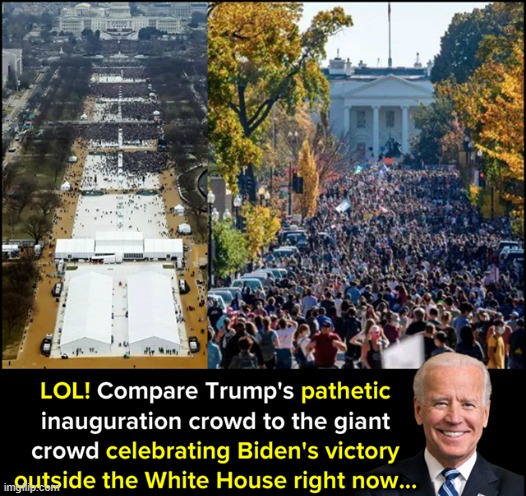 yeah well clearly they dont care about social distancing libtrraad hypocritces maga | image tagged in biden's victory crowd,maga,pathetic,election 2020,2020 elections,repost | made w/ Imgflip meme maker