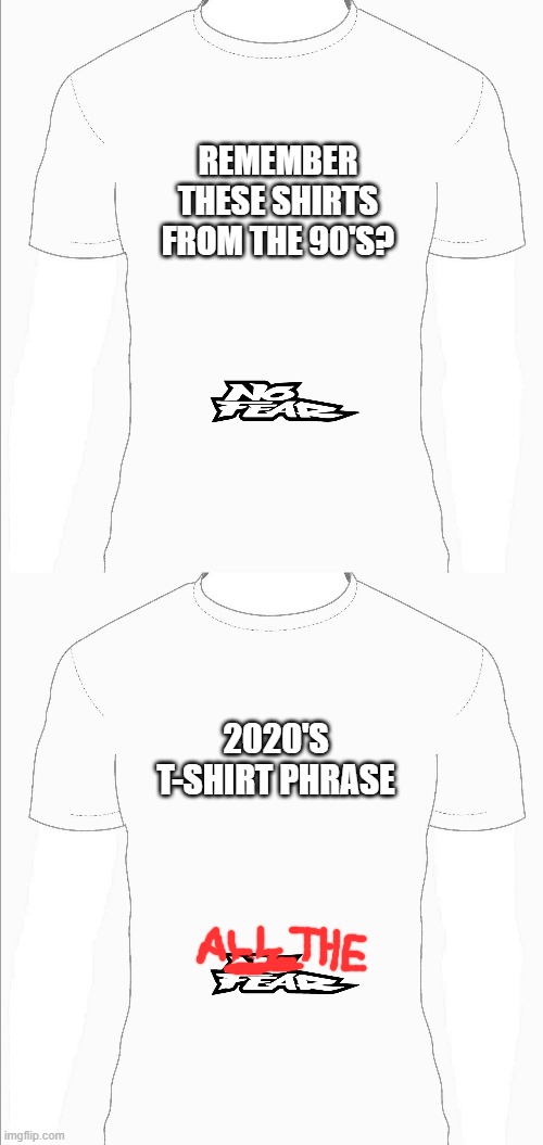 2020....*sigh | REMEMBER THESE SHIRTS FROM THE 90'S? 2020'S T-SHIRT PHRASE | image tagged in stupid no fear sayings from the 90s | made w/ Imgflip meme maker