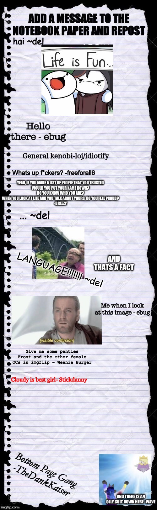 Give me some panties Frost and the other female OCs in imgflip - Weenie Burger; Cloudy is best girl- Stickdanny | made w/ Imgflip meme maker