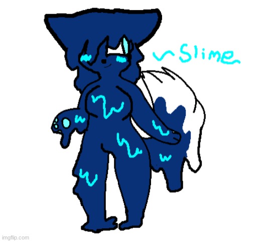 Cloudy, but s l i m e ~ | image tagged in slime cloudy,someone,is,going,to,lewd this i know it | made w/ Imgflip meme maker