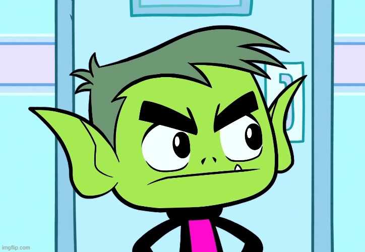Angry Beast Boy (TTG) | image tagged in angry beast boy ttg | made w/ Imgflip meme maker
