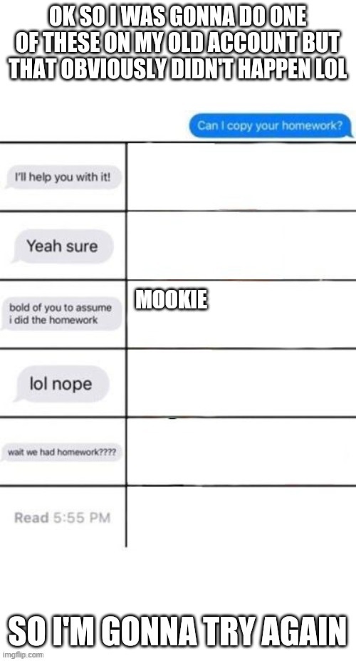 MOOKIE | made w/ Imgflip meme maker