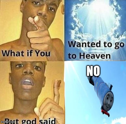 What if... | NO | image tagged in what if you wanted to go to heaven | made w/ Imgflip meme maker