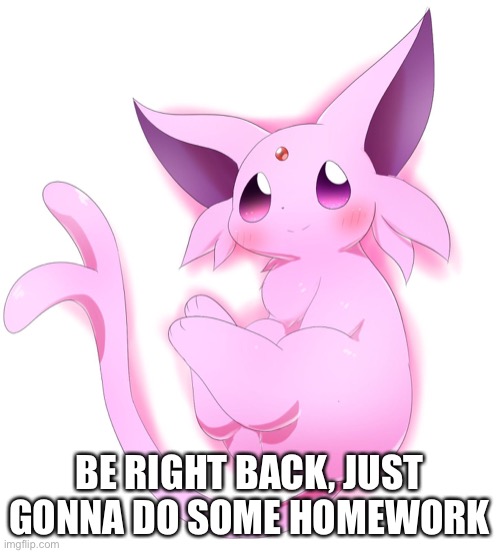 BE RIGHT BACK, JUST GONNA DO SOME HOMEWORK | made w/ Imgflip meme maker