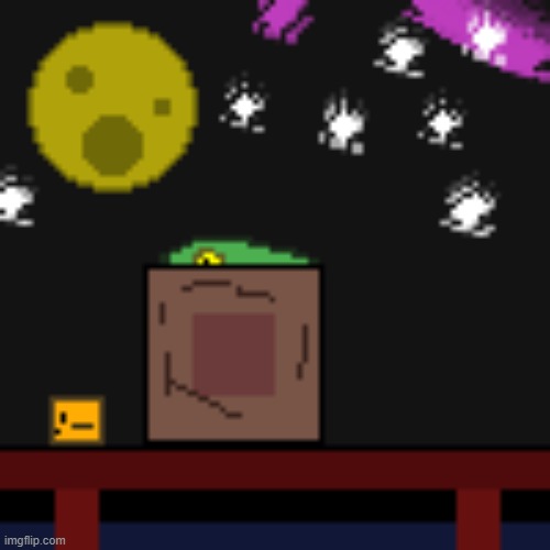 Plopper's lonely night | image tagged in wsdsk,ocean,pixel,art,video game | made w/ Imgflip meme maker