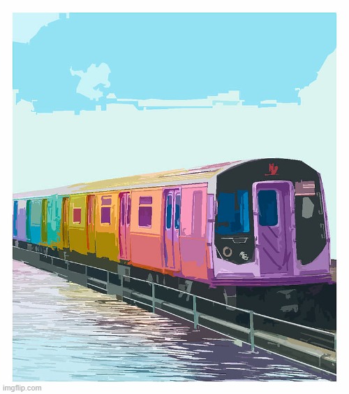 Rainbow train | made w/ Imgflip meme maker
