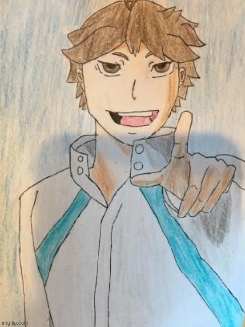 Tooru Oikawa (Haikyuu) | image tagged in haikyuu,fanart | made w/ Imgflip meme maker