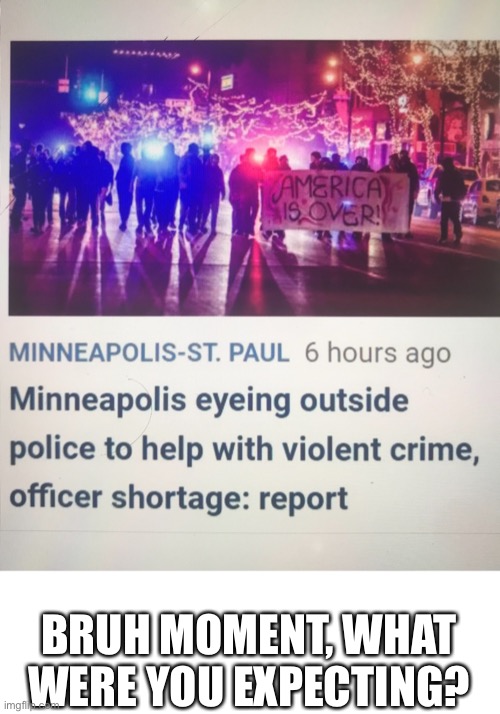 I was gonna put this in r/NewsOfTheStupid but I want your opinions first | BRUH MOMENT, WHAT WERE YOU EXPECTING? | image tagged in political meme | made w/ Imgflip meme maker