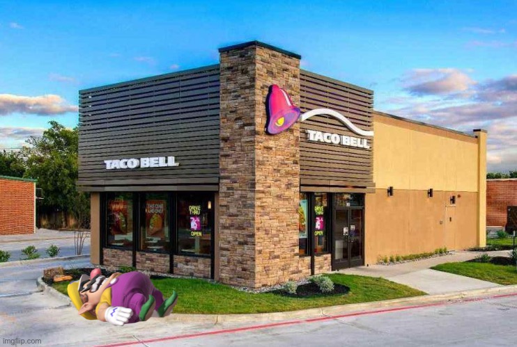 Wario dies from shitting himself at Taco Bell.mp3 | image tagged in wario dies,wario,taco bell,memes | made w/ Imgflip meme maker