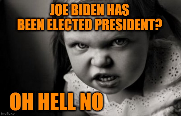 Ain't No Way | JOE BIDEN HAS BEEN ELECTED PRESIDENT? OH HELL NO | image tagged in alice malice,joe biden,election 2020 | made w/ Imgflip meme maker