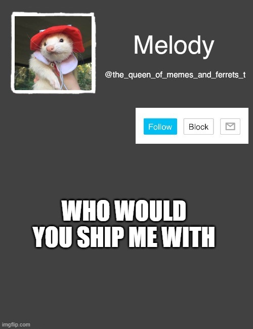 hehe just wanna know and im bored | WHO WOULD YOU SHIP ME WITH | image tagged in my new template | made w/ Imgflip meme maker