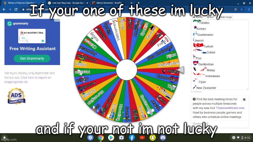 Am i Lucky? | If your one of these im lucky; and if your not im not lucky | image tagged in pie chart,geography | made w/ Imgflip meme maker