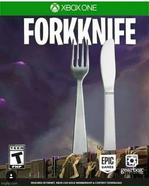 best game ever! | image tagged in forkknife | made w/ Imgflip meme maker
