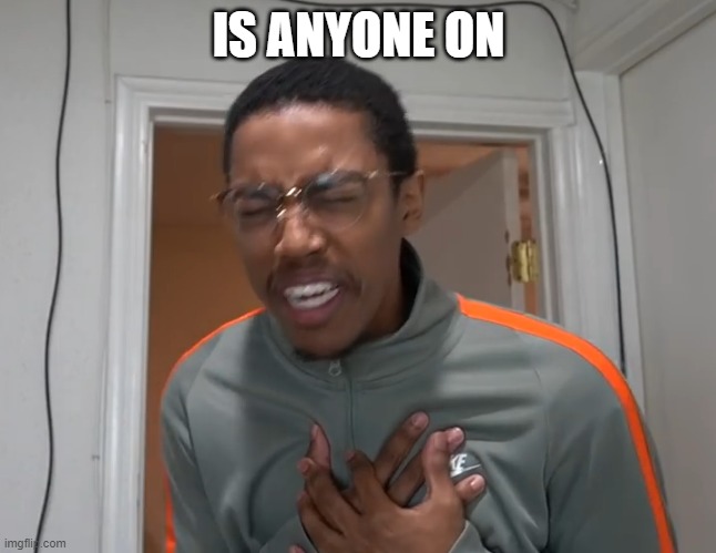 IS ANYONE ON | IS ANYONE ON | image tagged in my vital organs | made w/ Imgflip meme maker