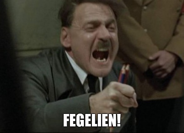 Hitler Downfall | FEGELIEN! | image tagged in hitler downfall | made w/ Imgflip meme maker
