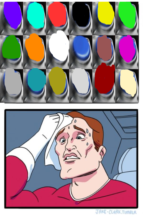 So Many buttons Blank Meme Template