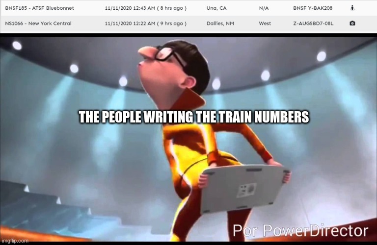 THE PEOPLE WRITING THE TRAIN NUMBERS | image tagged in vector keyboard | made w/ Imgflip meme maker