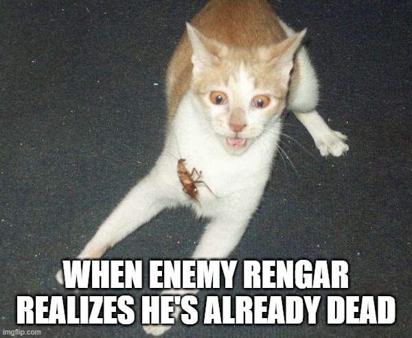 WHEN ENEMY RENGAR REALIZES HE'S ALREADY DEAD | made w/ Imgflip meme maker