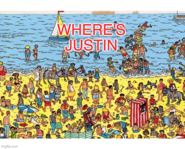 wheres waldo | WHERE'S
JUSTIN | image tagged in justin | made w/ Imgflip meme maker