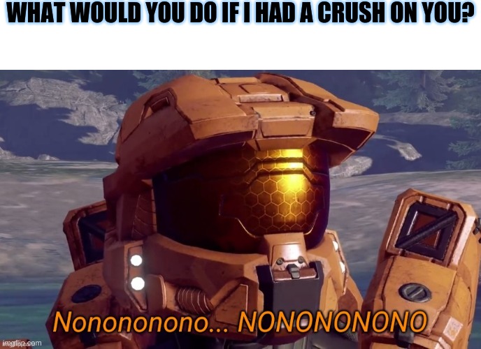 Because apparently this is turning into a trend | WHAT WOULD YOU DO IF I HAD A CRUSH ON YOU? | image tagged in nonononono | made w/ Imgflip meme maker