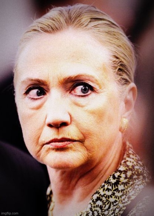 Hillary Death Stare | image tagged in hillary death stare | made w/ Imgflip meme maker
