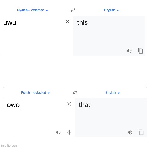 apparently owo and uwu are words | image tagged in memes,blank transparent square | made w/ Imgflip meme maker