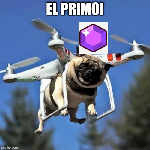 Flying Pug | EL PRIMO! | image tagged in flying pug | made w/ Imgflip meme maker