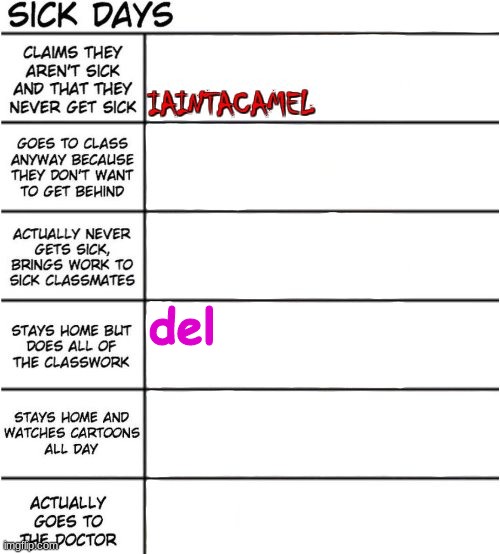 del | made w/ Imgflip meme maker