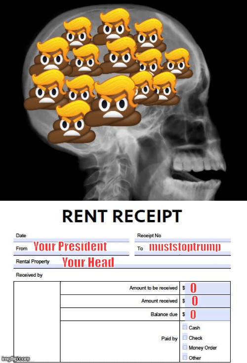 Your President muststoptrump Your Head 0 0 0 | made w/ Imgflip meme maker