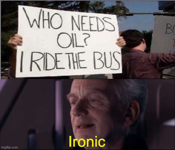 Ironic | image tagged in palpatine ironic | made w/ Imgflip meme maker