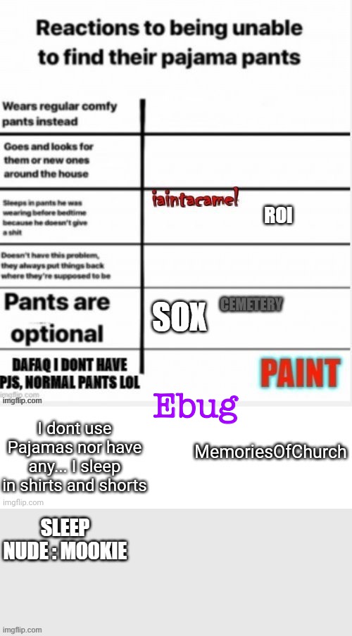 In between two that weren’t on the original XD | Ebug | made w/ Imgflip meme maker